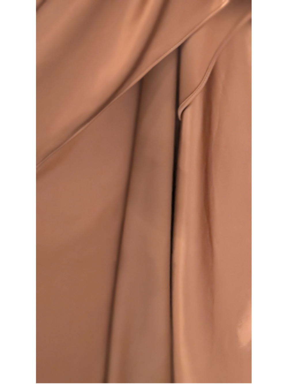 Women's OYS One Shoulder Bronze Dress Size S - Picture 7 of 14